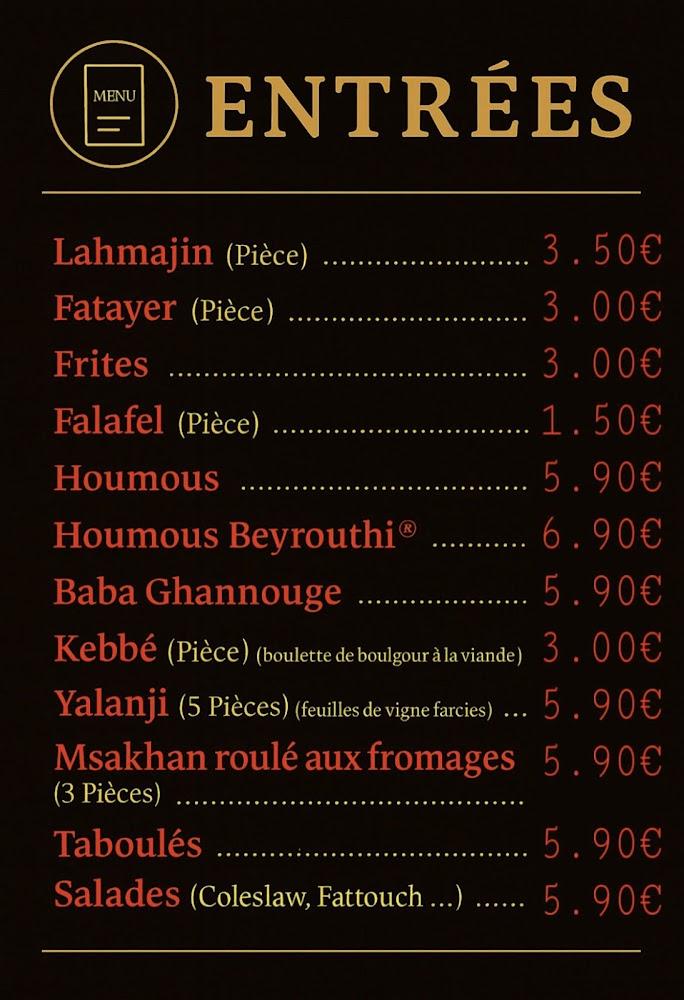 Le Blouge NANCY - Menu Image 1