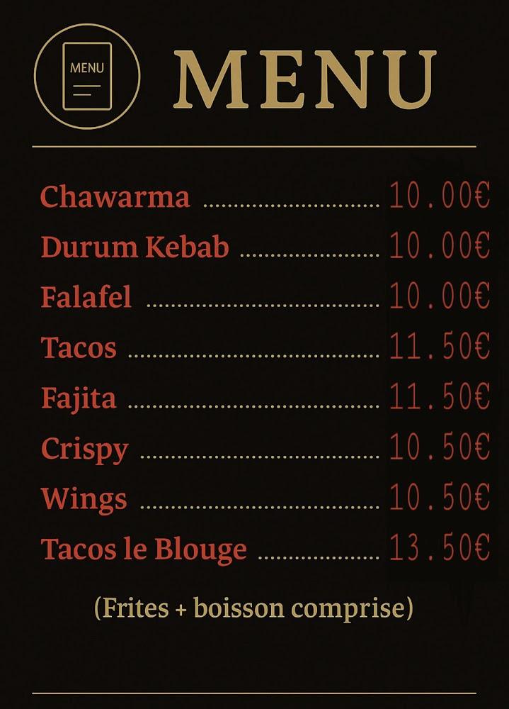 Le Blouge NANCY - Menu Image 3